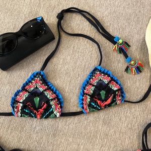 Salty Mermaid African Jewel Triangle Top